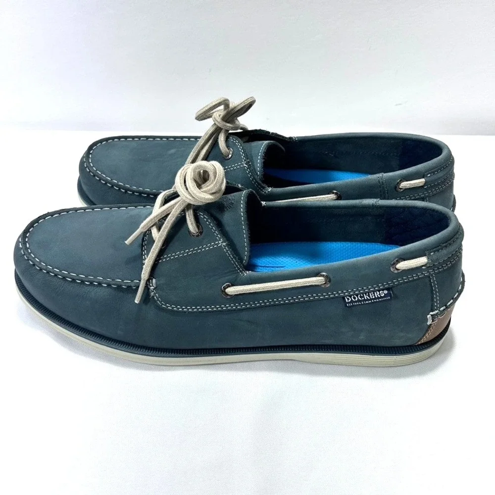 Dockers Darnell Genuine Leather Dress‎ Casual Men's  Boat Shoe Navy US 13M